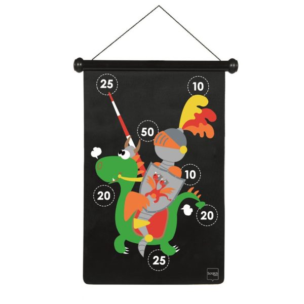 MAGNETIC DARTS LARGE KNIGHT SCRATCH GAME